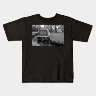 A boat on the Norfolk Broads Kids T-Shirt